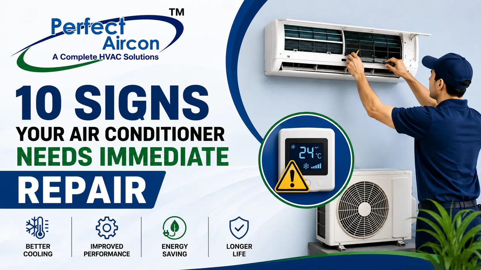 You are currently viewing 10 Signs Your Air Conditioner Needs Immediate Repair